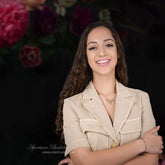 Aperturee - Black Vintage Blossom Floral Photography Backdrop